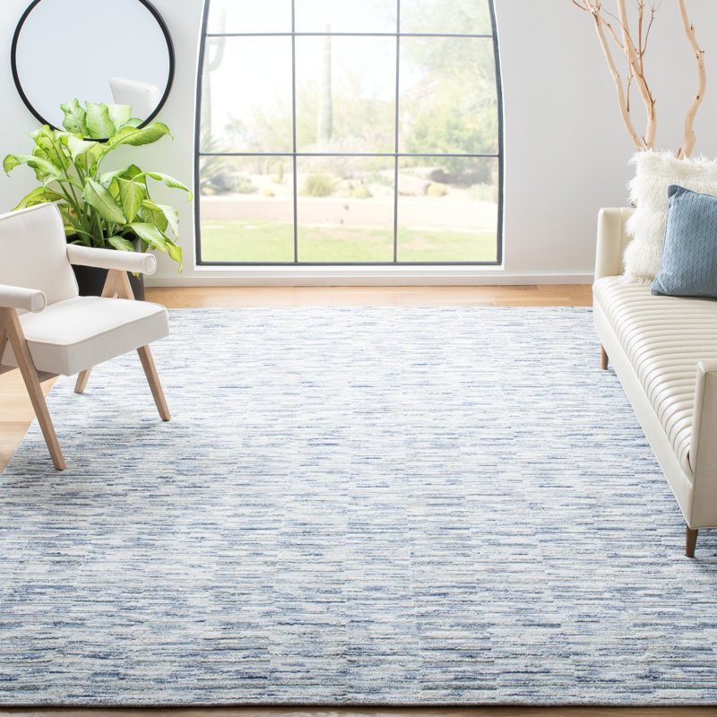 Elements Loom-Knotted Bamboo Silk Rug, Rectangle 6' x 9'