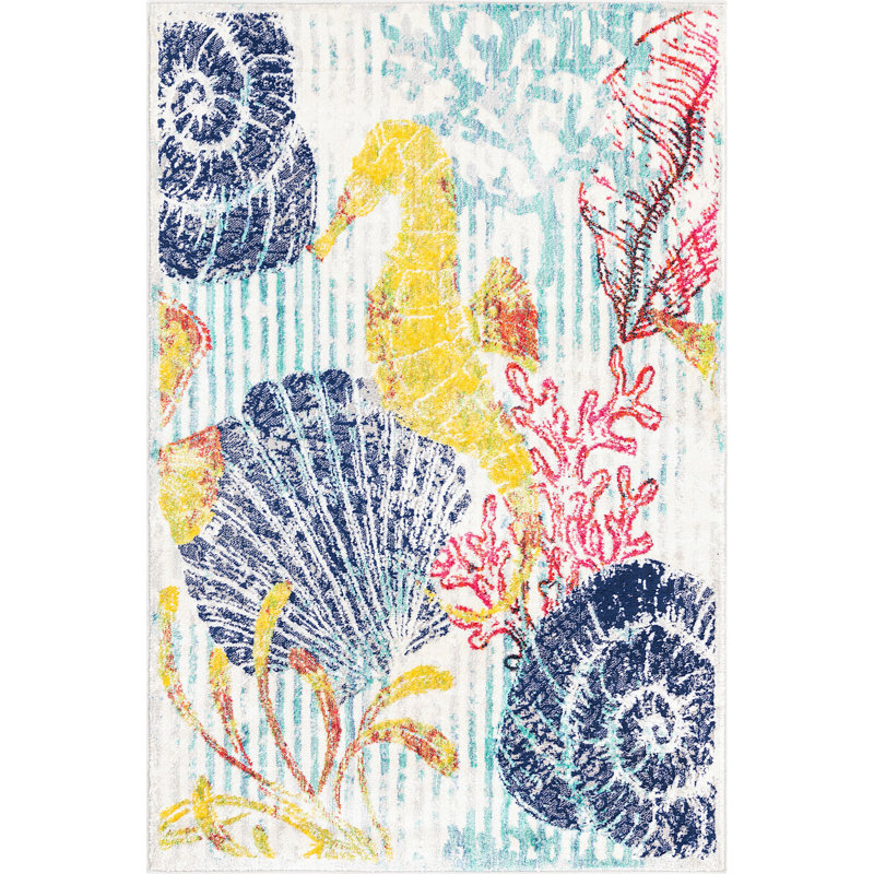 Tapis à imprimé animal Oquawka, Rectangle 4 pi x 6 pi