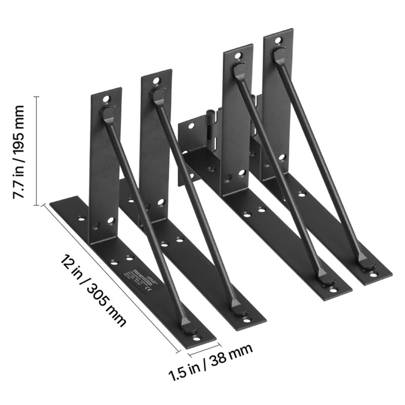 VEVOR Black Iron Gate Frame