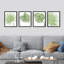 «Pastel Green Tropical Palm Leaf», ensemble de 4 reproductions de cadres photo simples-97762629-97762634