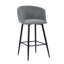 Meurer Upholstered Counter Stool with Metal Frame-576909836
