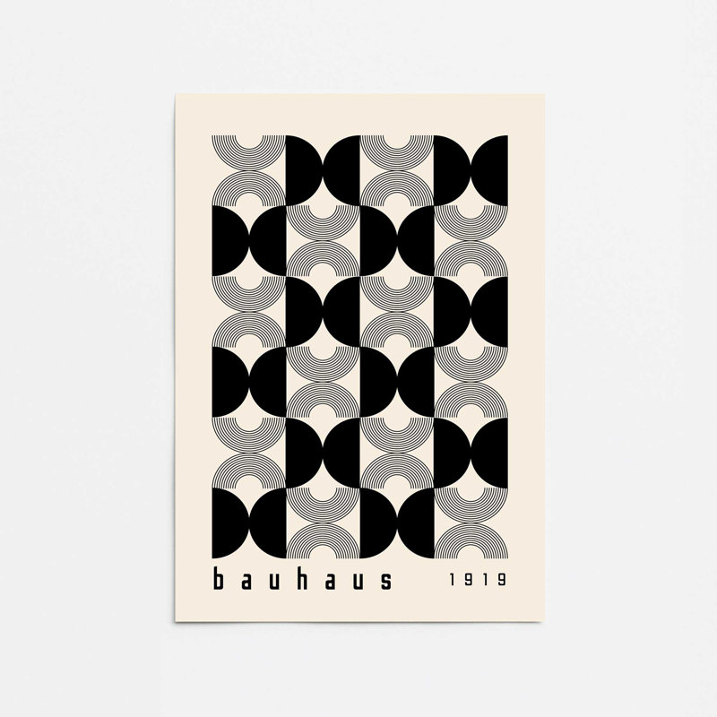 Impression de précision Bauhaus, Sans cadre, papier, H 10 po x l 8 po