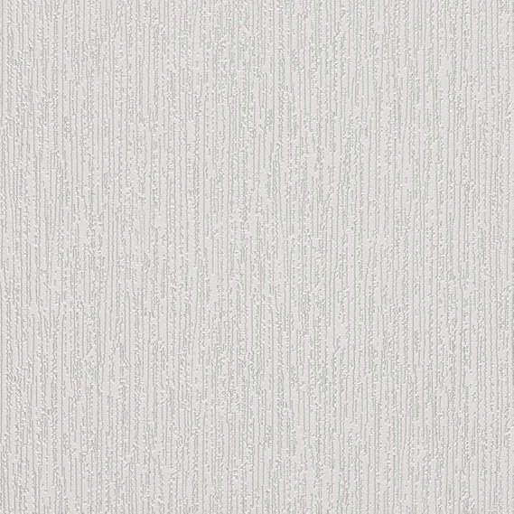 Wallpaper Fleur Silver Glitter Textured – White Roll 10m x 53cm Wallpaper Roll