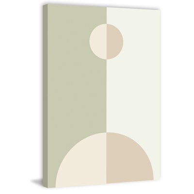 Divided Half Dot - Wrapped Canvas Print