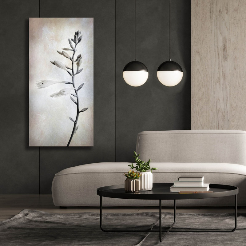  «Hosta Blossoms Ii» par Lori Deiter, art mural sur toile, 30 po x 60 po