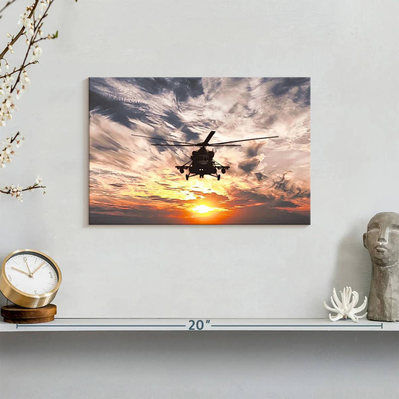 Mait Navy Helicopter, 8" H x 12" W