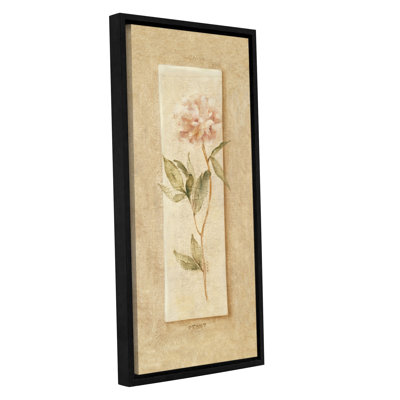 « rose pivoine panel », reproduction d’art sur toile tendue encadrée