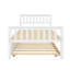 Structure de lit plateforme en bois robuste avec lit gigogne escamotable-759794431