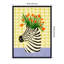 «Zebra Vase» par Nikita Jariwala, reproduction d'art sur toile encadrée