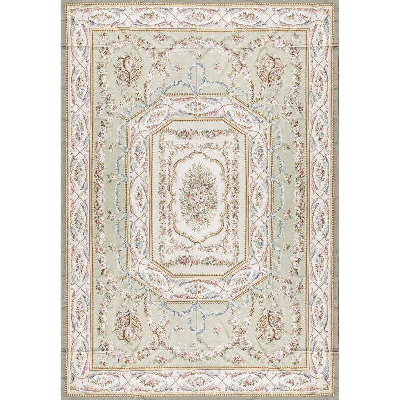 Renaissance Aubusson Wool Oriental Area Rug