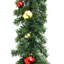 Guirlande de Noël vidaXL décorée de boules et de lumières DEL-478660712