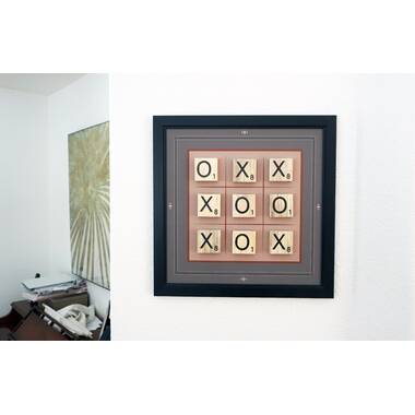 American Art Decor 2 Player Wood Tic Tac Toe