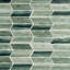 Maya Chevron Sage Polished Glass Mosaic