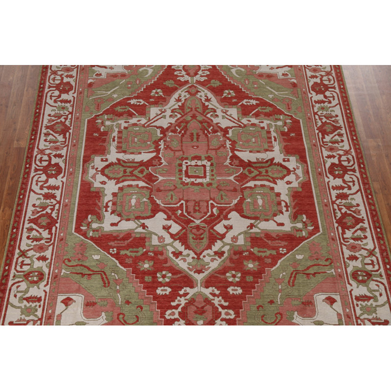 Tapis oriental Heriz Serapi noué à la main 7 x 10