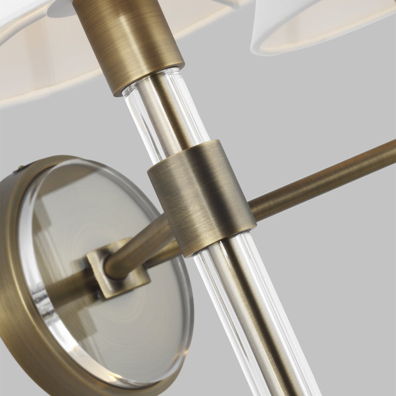 Robert Dimmable Vanity Light, Time Worn Brass, 3