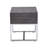 Chrome Storage End Table