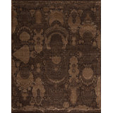 Manhattan Reserve Abstract Area Rug in Brown