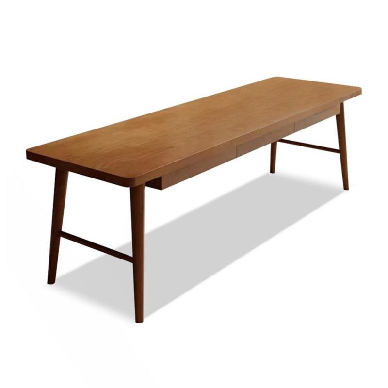 Bureau en bois de frêne, H 29,53 po x l 70,87 po x P 23,62 po