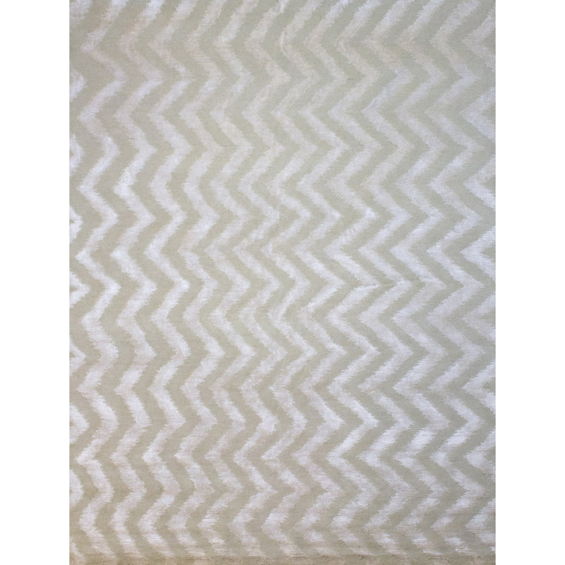 Tapis en lin noué à la main de haute qualité, Rectangle 6 pi x 9 pi