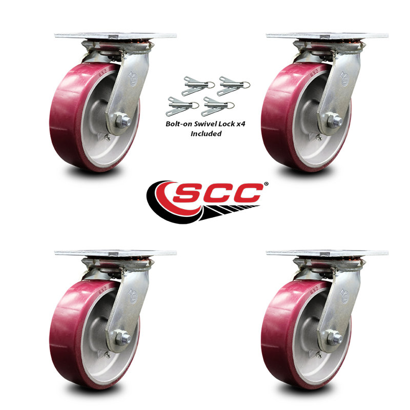 Poly on Aluminum Caster