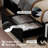Diamond Button Tufted Bed Frame with LED Headboard Footboard & 2 Drawers Side Pockets-309318835-313709237