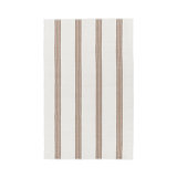 Sorrento 2x3 Handwoven Performance Stripe Ivory Fabric Rug
