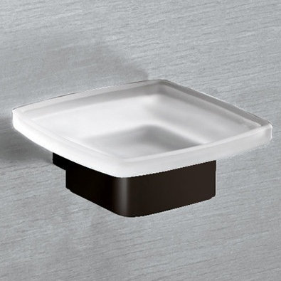 Plat à savon Leverette, Noir mat