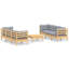 Ensemble de conversation modulaire avec coussins Lashe-1176548546-1176548547