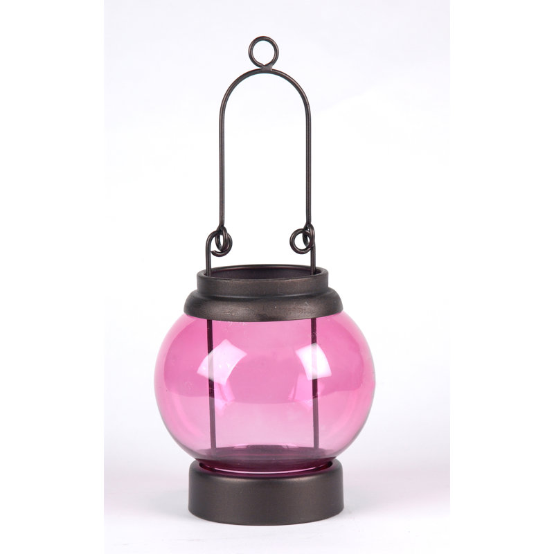 14.5'' H Tabletop Lantern, Red