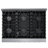 36-Inch Slide-In Gas Range with 6 Burners, Convection Bake, Roast, Broil & Dehydration Modes, Professional-Grade Knob Controls, LP Conversion Kit, Includes 2 Oven Racks, Anti-Tip Bracket, and Baking Pan with Drip Tray