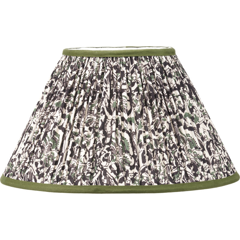 Cotton Empire Lamp Shade ( Uno ) in Green, 19" H x 35" W x 35" D
