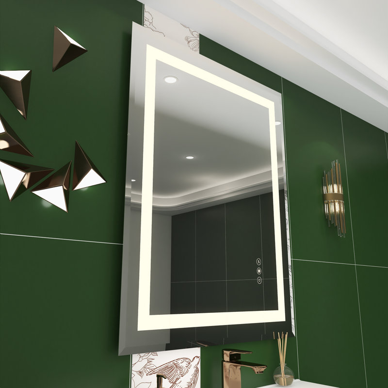 Miroir de salle de bain anti-buée sans cadre, 30 po x 24 po