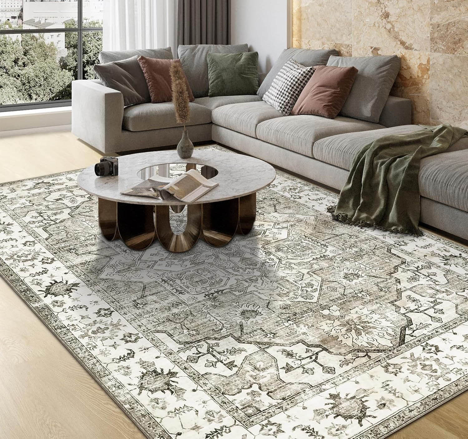Astoria Grand Rugs Living Room 160X230 Cm Soft Low Pile Anti Slip Area ...