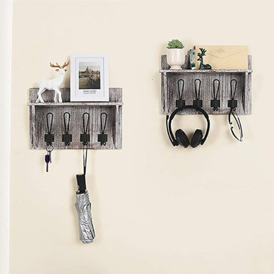 Koezeno Solid Wood Wall Organizer