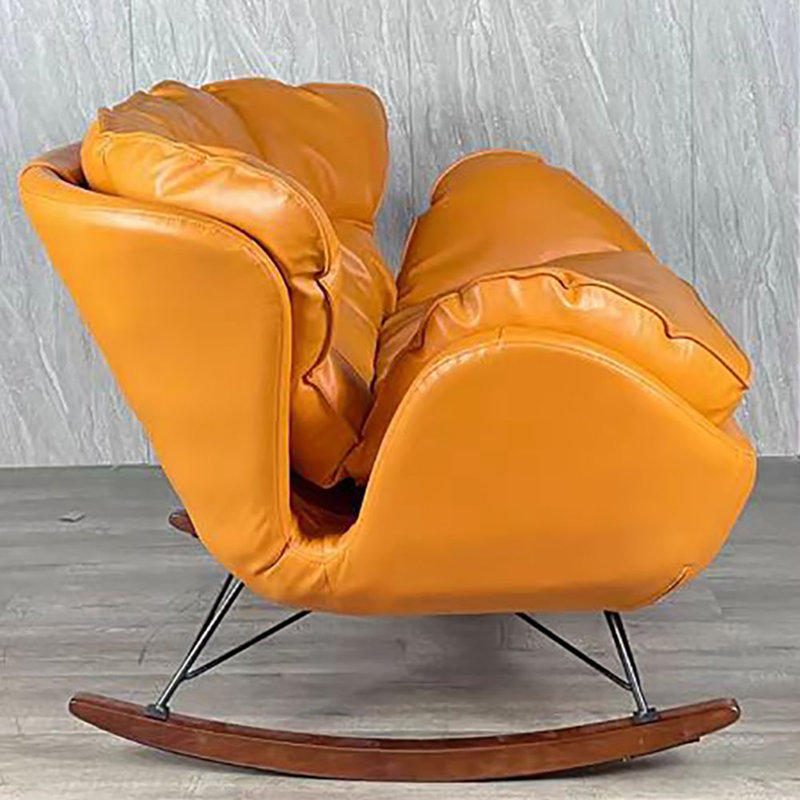 Chaise berçante de luxe italienne, Orange