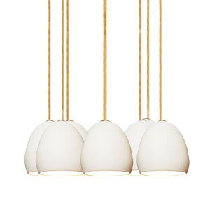 Lustre géométrique en grappe 8 lumières Clay