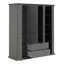 Helena 4 Door Manufactured Wood Wardrobe-49698124