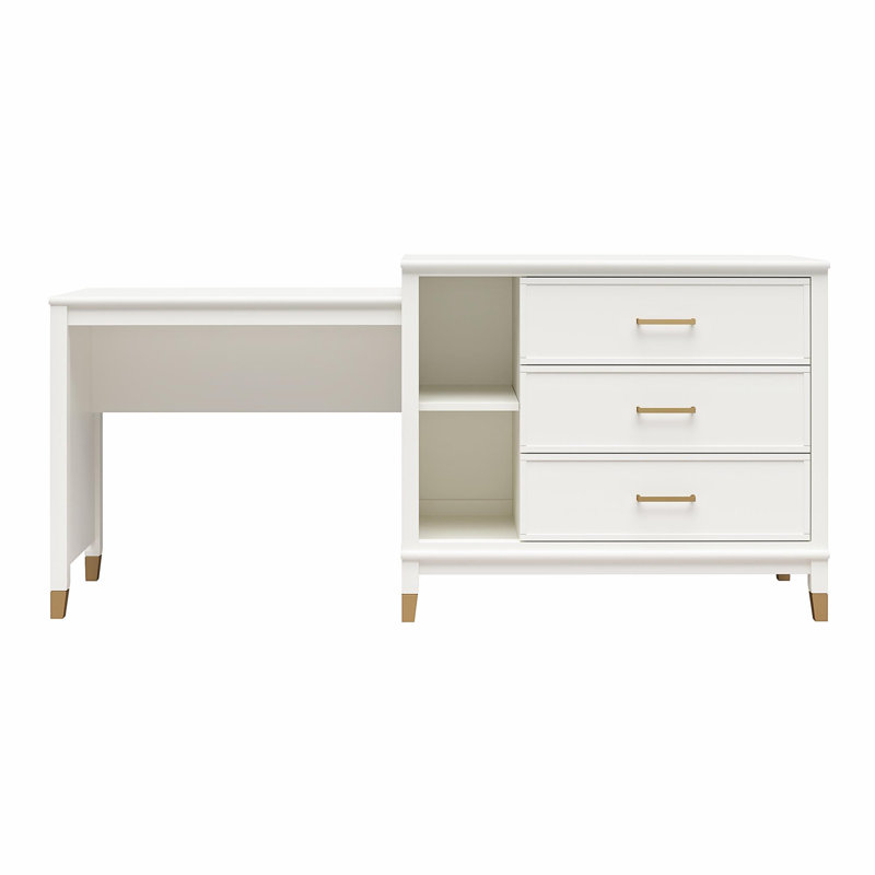 Tolland Secretary Desk, White