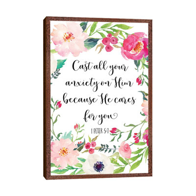 1 Peter 5:7 - Print on Canvas