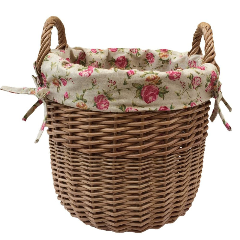Wicker Laundry Basket with Handles, Large