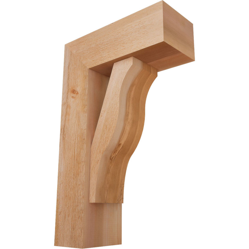 Support Funston Block avec support décalé, 32 x 20, Cèdre rouge occidental de l 8 po (scié brut)