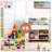 Melgarejo Toy Storage Bookcase, Kids Bookshelf and Toy Organizer, White 3-Tier Children’s Bookcase with Storage Cubbies, Kids Storage Display Shelf for Playroom, Nursery, Bedroom-829865264