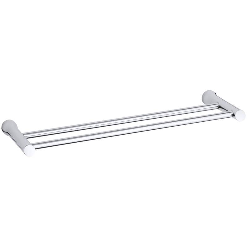 Porte-serviettes mural double 24 po Toobi, Chrome poli