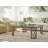 Coral Reef Glass Top Single Coffee Table