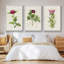 «Pretty Pink Botanicals II», ensemble de 3 toiles encadrées-97706901-97706902