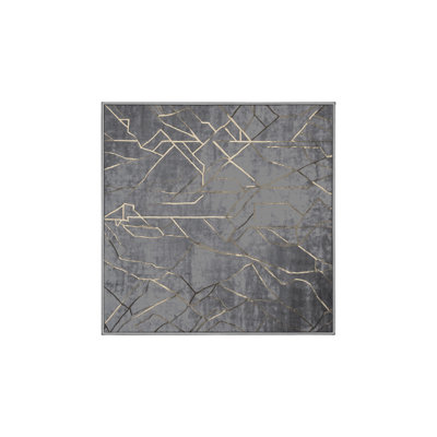 Machine Washable Gray Area Rug