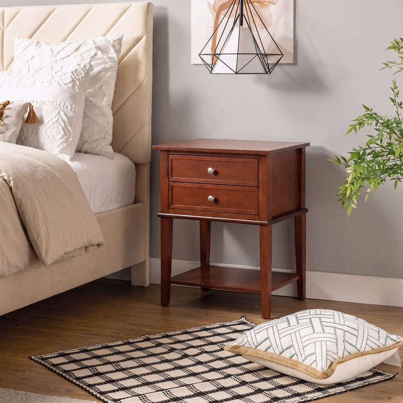 Ensemble de 2 tables de chevet Zeist, Cerisier