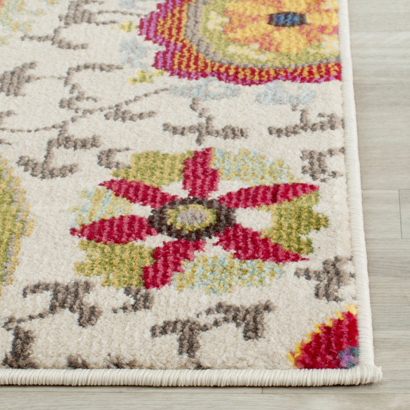 Salma Floral Area Rug, Runner 66 x 244 cm