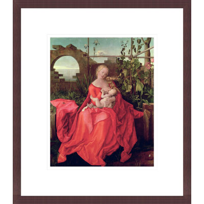 Vierge à l'enfant «Madonna with the Iris» par Albrecht Dürer, impression giclée encadrée
