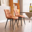 Chaise d'appoint sans accoudoirs moderne avec dossier en métal et pieds en métal-784024238